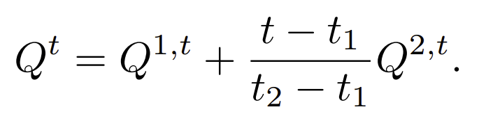 linear interpolation