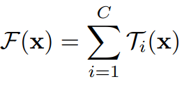 Formal aggregated transformation equation